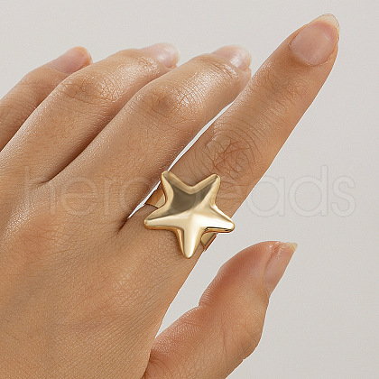 Star Alloy Cuff Rings FS-WGD4FE5-10-1