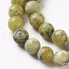 Natural Yellow Turquoise(Jasper) Beads Strands X-G-Q462-10mm-22-3