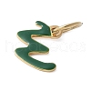 304 Stainless Steel Enamel Charms STAS-G353-01G-W-2