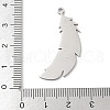 304 Stainless Steel Pendants STAS-S155-02P-02-3