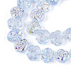 Electroplate Glass Beads EGLA-T025-02C-3