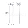 Non-Tarnish Stainless Steel Stud Earrings PW-WG90EC2-01-1