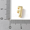 Brass Micro Pave Clear Cubic Zirconia Initial Multi-strand Links KK-S520-01G-06-3