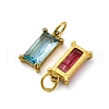 304 Stainless Steel Rhinestone Pendants STAS-E550-43G-2