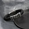 1Pc Braided Leather Cord Bracelets for Men BJEW-DJ0001-13-1