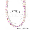 Bohemian Style Mixed Natural Stone Disc Beaded Necklaces for Sweet Beach AU5260-4