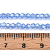 Transparent Electroplate Glass Beads Strands EGLA-A039-T2mm-A07-4