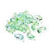 Transparent Electroplate Glass Beads GLAA-F122-01E-3