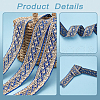 Rhombus Pattern Polyester Ribbon with Paillette OCOR-WH0047-49B-8