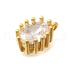 Brass Micro Pave Cubic Zirconia Charms KK-B131-12G-2