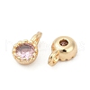 Brass Pave Cubic Zirconia Pendants KK-H204-03KCG-04-2