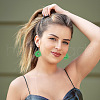  DIY Filigree Wood Dangle Earring Making Kit DIY-TA0009-68-8