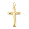 Cross Brass Big Pendants KK-M327-07A-G-1