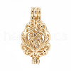 Alloy Bead Cage Pendants PALLOY-S062-51G-1