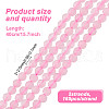 GOMAKERER 2 Strands Natural Rose Quartz Beads Strands G-GO0001-56-2