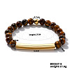 Natural Tiger Eye Stretch Bracelets CL6256-3-1