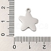 304 Stainless Steel Enamel Pendants STAS-Q301-03P-3