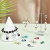 CHGCRAFT 60pcs 5 Style Electroplate Glass & ABS Plastic & Acrylic Pendants FIND-CA0004-19-6