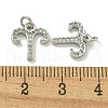 Rack Plating Brass Micro Pave Cubic Zirconia Pendants KK-K386-02G-P-3