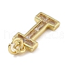 Brass Micro Pave Cubic Zirconia Pendants KK-V014-01G-09-2