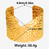 Europe and America Styles 304 Stainless Steel Hammered Cuff Bangles for Women WY5532-2-5