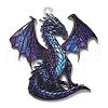 Transparent Printed Acrylic Pendants OACR-E043-03B-1