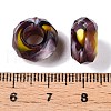 Two Tone Glass European Beads GDA009-4-3