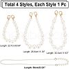 CHGCRAFT 4Pcs 4 Style Pearl Phone Case Beaded Chain AJEW-CA0002-40-2