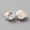 Handmade Porcelain Beads PORC-WH0006-02H-2