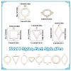 SUNNYCLUE 32Pcs 8 Styles Stainless Steel Connector Charms STAS-SC0005-07-2