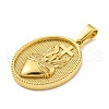 Ion Plating(IP) 304 Stainless Steel Pendants STAS-R231-18G-18-2