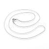 Classic Plain 304 Stainless Steel Mens Womens Snake Chain Necklaces NJEW-A288D-1.2B-P-2