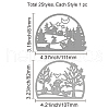 GLOBLELAND 2Pcs 2 Style Christmas Theme Carbon Steel Cutting Dies Stencils DIY-DM0002-42-2