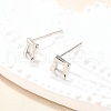 S925 Sterling Silver Stud Earrings EJEW-P305-01A-P-2
