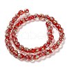 Handmade Dichroic Foil Glass Beads Strands DICH-U001-02I-2