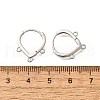 Brass Studs Earring Findings KK-Q035-08P-3