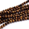 Natural Tiger Eye Beads Strands G-J303-11-6mm-1