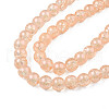Translucent Crackle Glass Beads Strands CCG-T003-01K-3