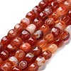 Natural Banded Agate Beads Strands G-G172-02A-2