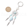 Alloy Porcelain Conch Shape Keychains KEYC-JKC01224-3