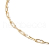 304 Stainless Steel Oval Link Chains Anklets for Women AJEW-AN00623-2
