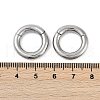 Round Ring 316 Surgical Stainless Steel Hoop Nose Rings EJEW-G416-19D-AS-5
