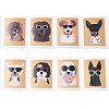 200Pcs Roll Dog Stickers DIY-U008-08B-2