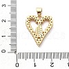 Rack Plating Brass with Cubic Zirconia Pendants KK-Q017-06B-G-3