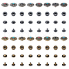 DICOSMETIC Alloy & Brass Snap Buttons BUTT-DC0001-05-9