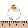 Oval 304 Stainless Steel Cuff Ring Components STAS-A191-12D-G-3