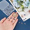 DICOSMETIC 24Pcs 4 Style Rack Plating Brass Enamel Charms KK-DC0001-84-3