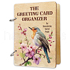 SUPERDANT 1 Set Wooden 2-Ring Loose Leaf Binder Postcard Phote Album Cover DIY-SD0001-02A-1