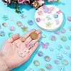 10Sets 200G Transparent Acrylic Frosted Beads FACR-HS0001-02C-3