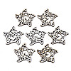 Unfinished Natural Poplar Wood Filigree Joiners Links WOOD-N006-75-1